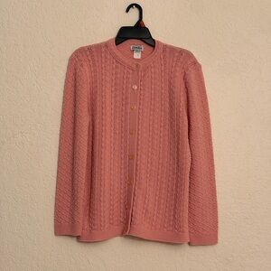 Rose Button-Up Cardigan - Size M